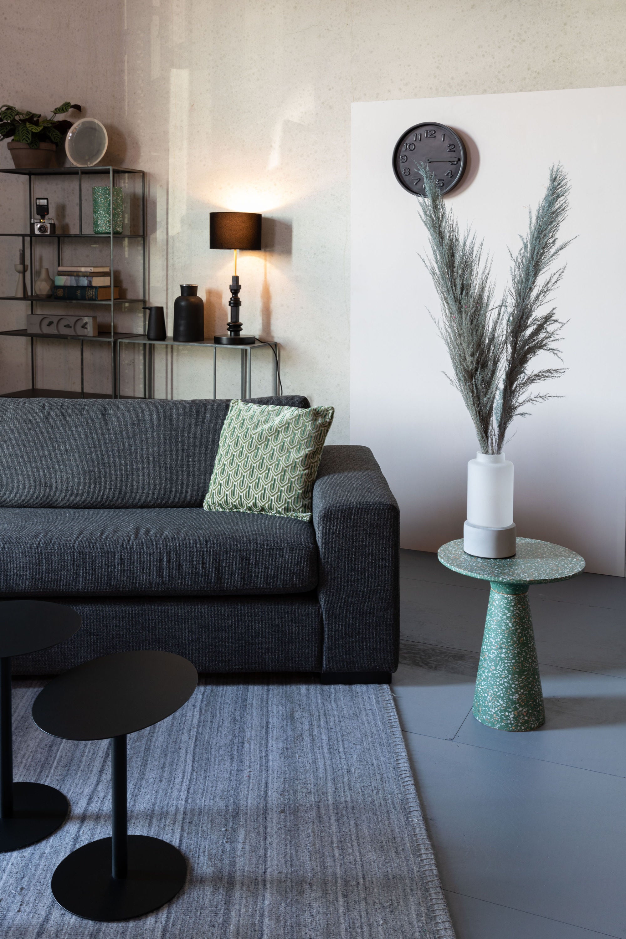 Zuiver Victoria Green Terrazzo Round Side Table